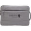 Puffer Quilted Recycled Laptop Sleeve, 15 Inch Embroidery - Gray - Front