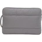 Puffer Quilted Recycled Laptop Sleeve, 15 Inch Transfer - Gray - Back