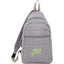 Puffer Sling Bag in Quilted Recycled PET Transfer - Gray - Front