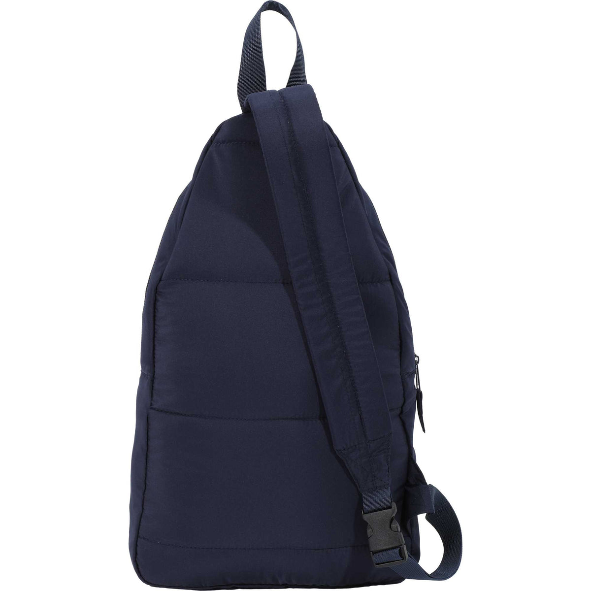 Puffer Sling Bag in Quilted Recycled PET Transfer - Navy - Back
