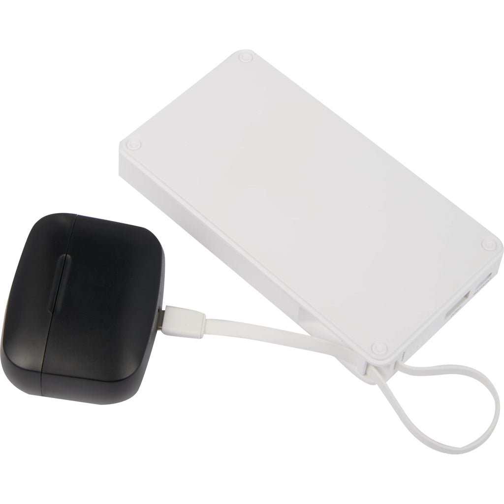 Pure Power Fast Charging Power Bank, 10,000 mAh 35W Full Color - White - Propped 2
