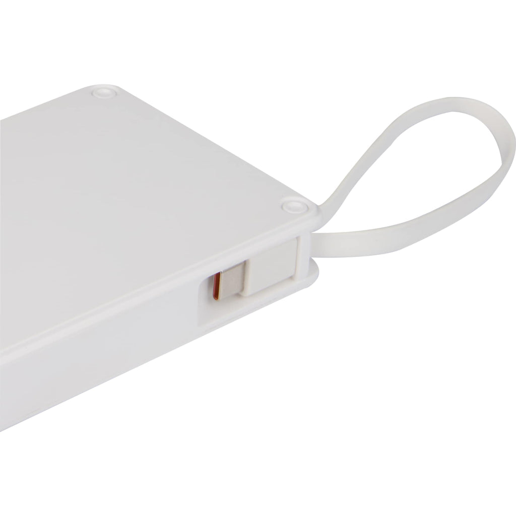 Pure Power Fast Charging Power Bank, 10,000 mAh 35W Full Color - White - Usb
