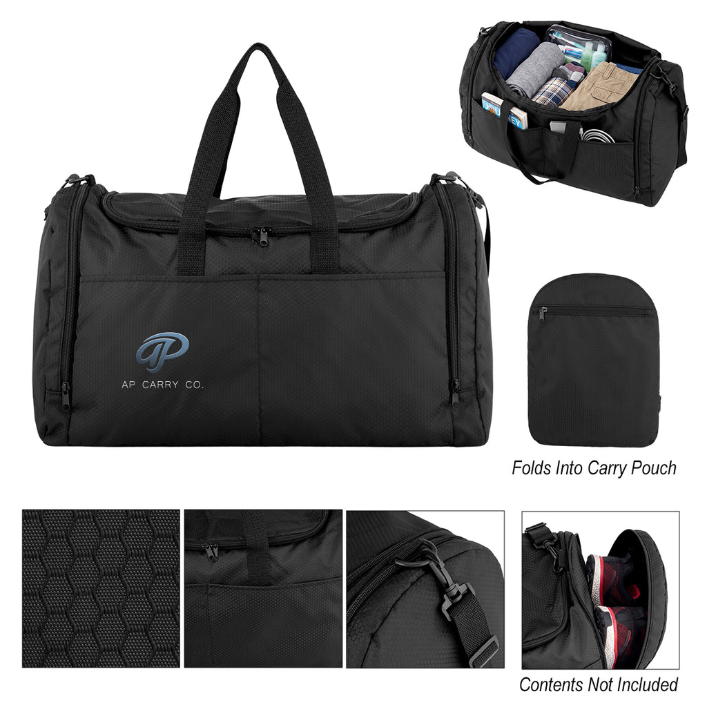 Pursuit Duffel Bag in Recycled PET - Black - Colorbrite