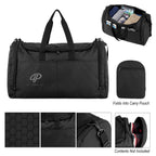 Pursuit Duffel Bag in Recycled PET - Black - Silk Screen