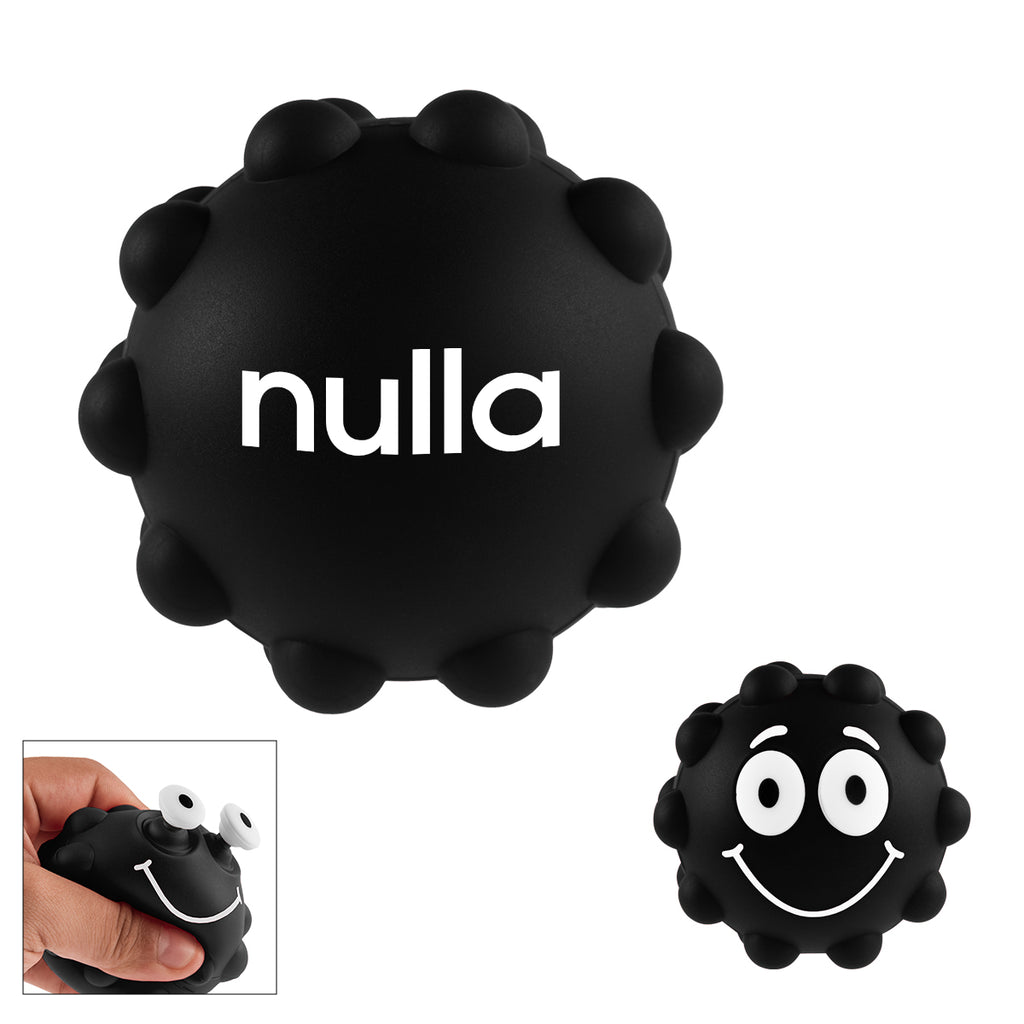 Push Pop Ball, Eye Poppers - Black - Pad Print
