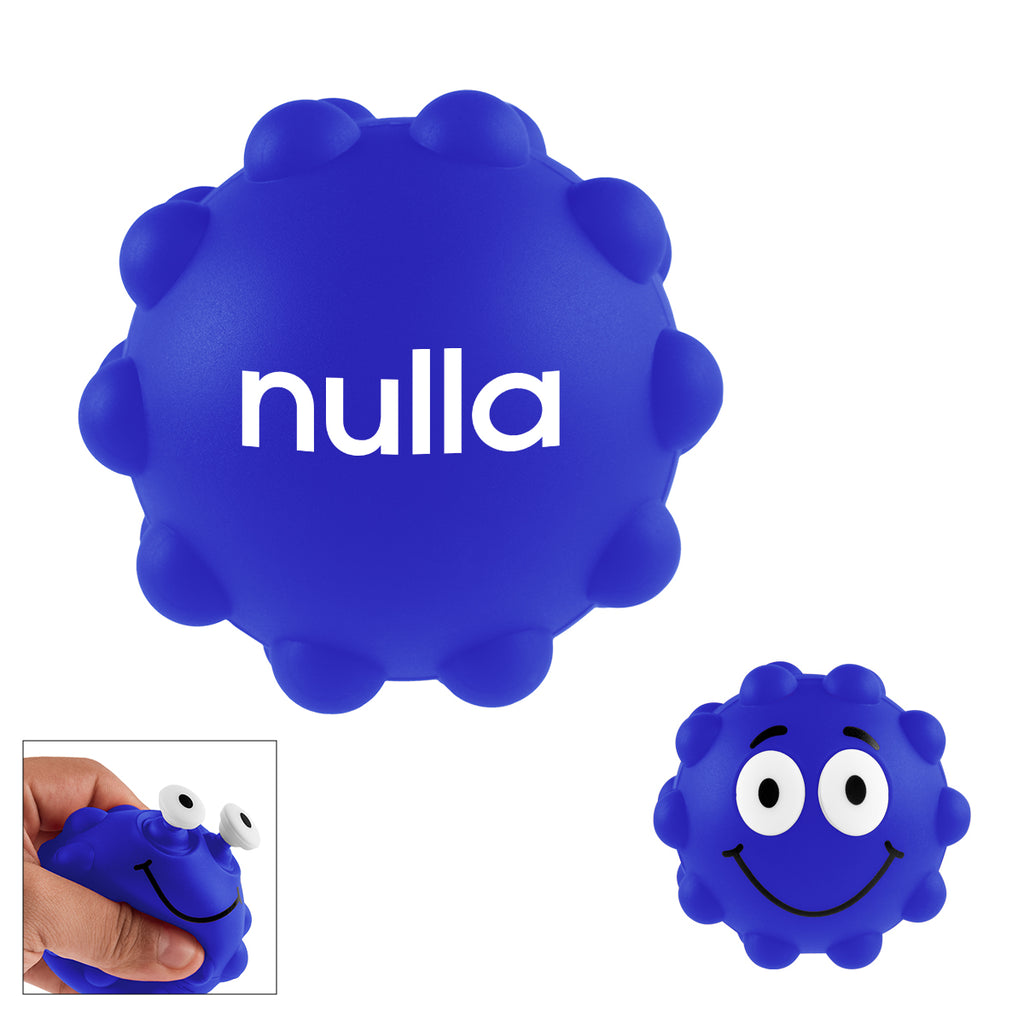 Push Pop Ball, Eye Poppers - Blue - Pad Print