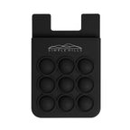 Push Pop Fidget Phone Wallet - Black - Silk Screen