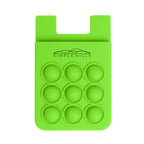 Push Pop Fidget Phone Wallet - Lime Green - Silk Screen