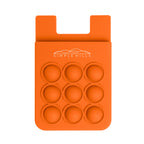 Push Pop Fidget Phone Wallet - Orange - Silk Screen