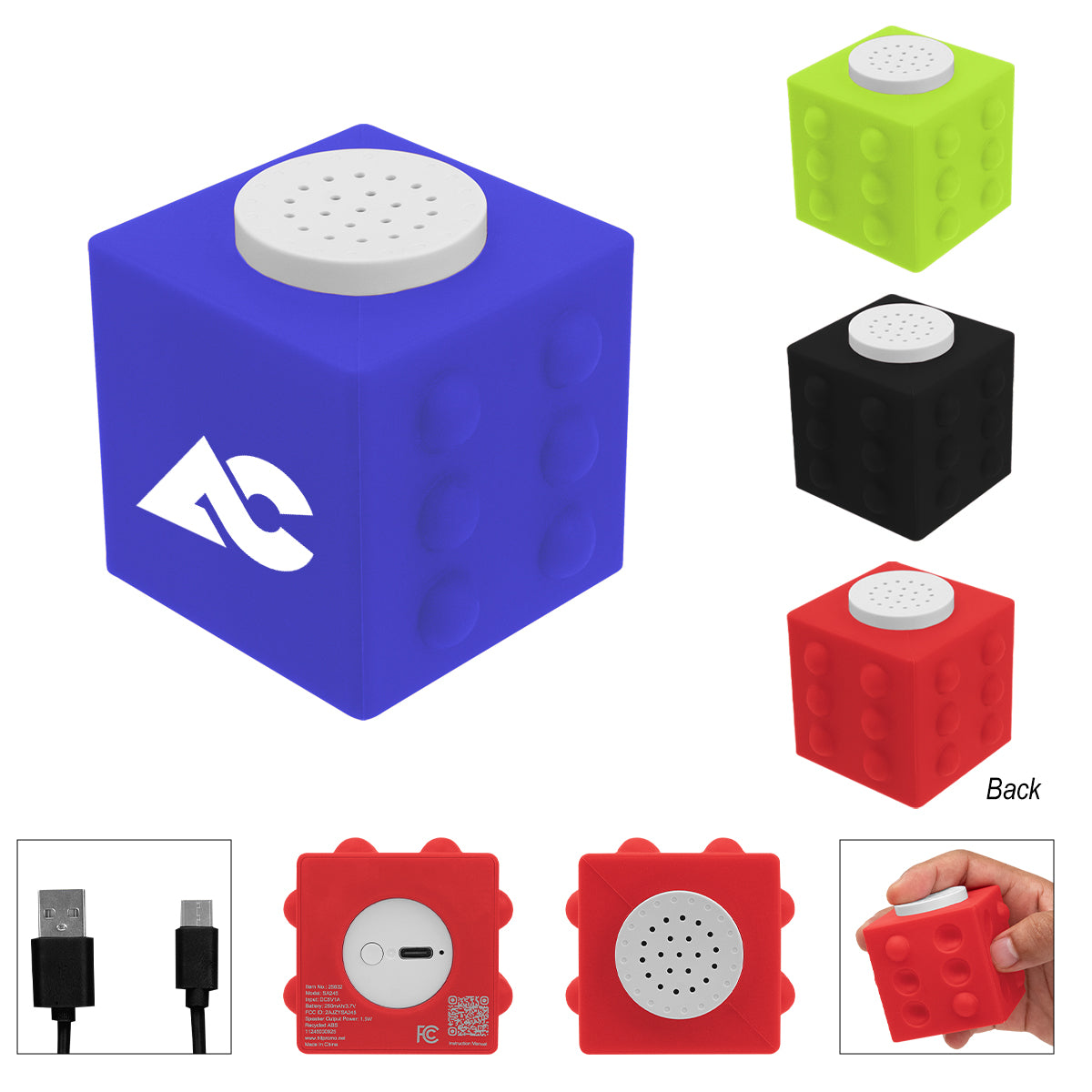 Push Pop Fidget Speaker - Black