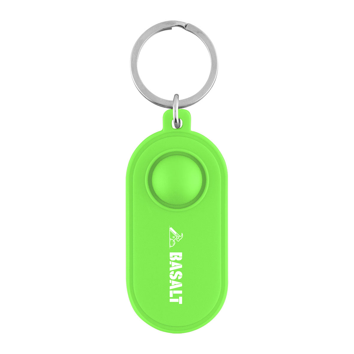 Push Pop Key Tag Stress Reliever - Lime Green - Silk Screen