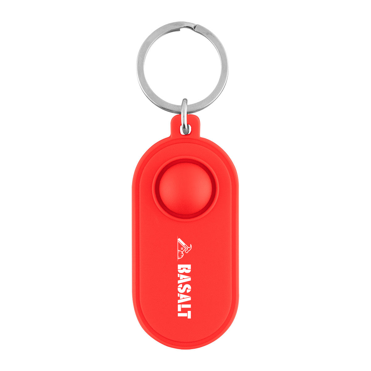 Push Pop Key Tag Stress Reliever - Red - Silk Screen
