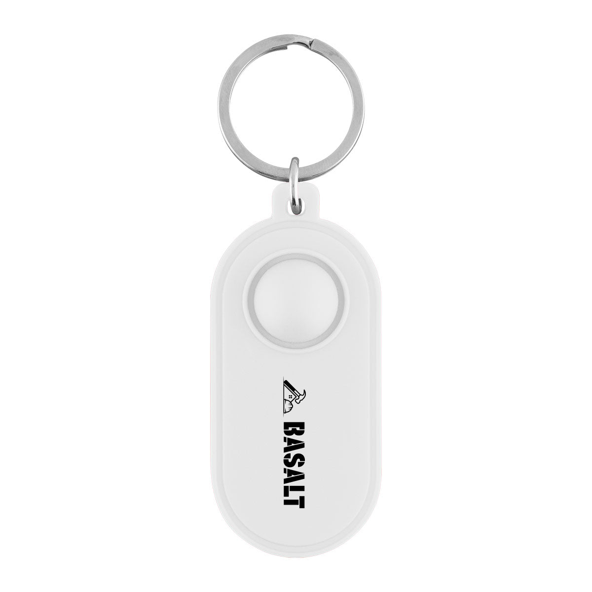 Push Pop Key Tag Stress Reliever - White - Silk Screen