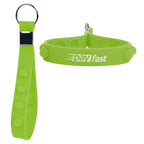 Push Pop Keychain Stress Reliever - Lime Green - Silk Screen