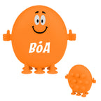 Push Pop Pal with a Smiley Face - Orange - Silk Screen
