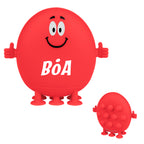 Push Pop Pal with a Smiley Face - Red - Silk Screen