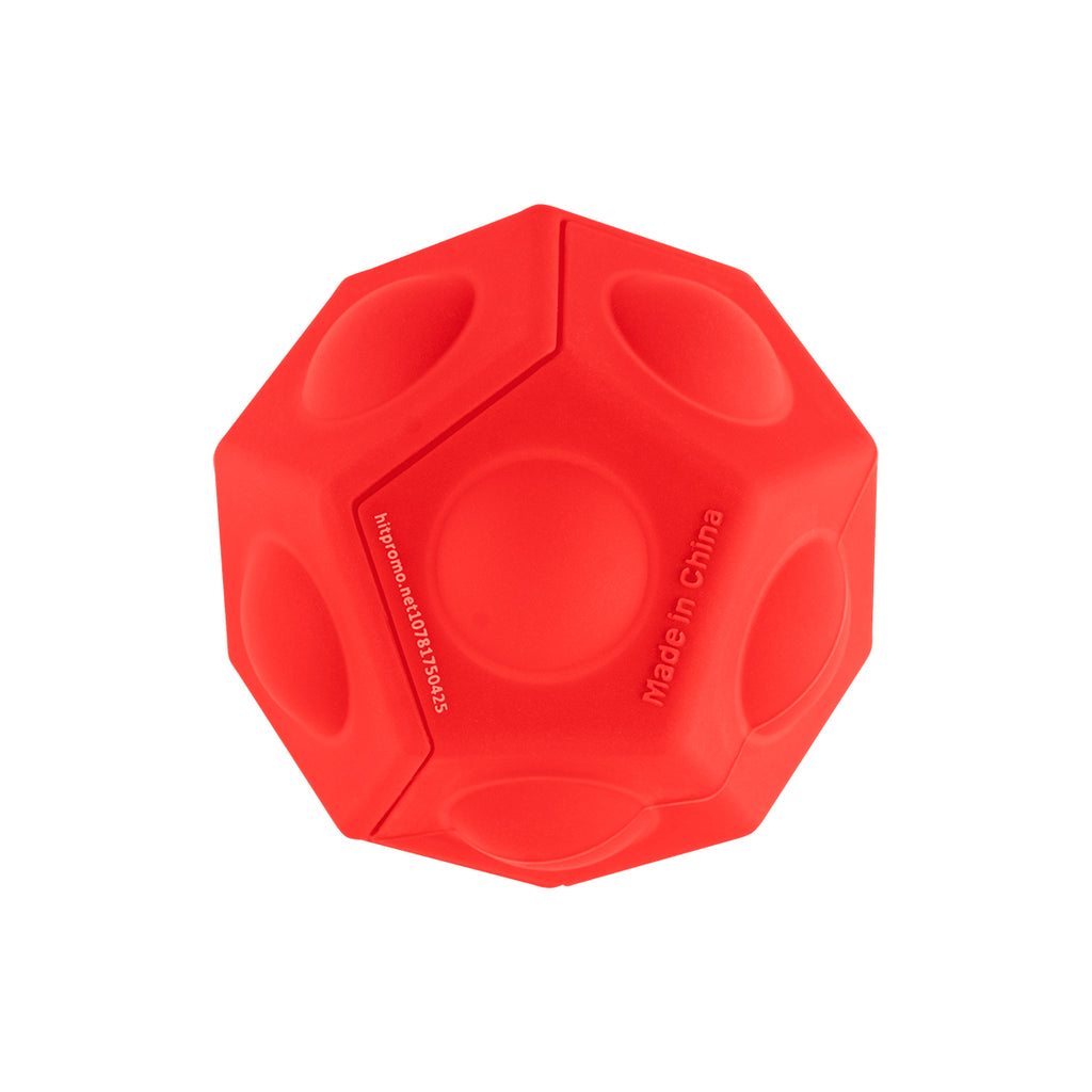 Push Pop Toy, Geo Ball - Red - Back