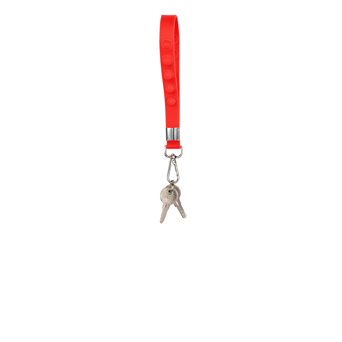 Push Pop Wristlet That Tethers a Phone - Red - Keys