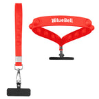 Push Pop Wristlet That Tethers a Phone - Red - Pad Print