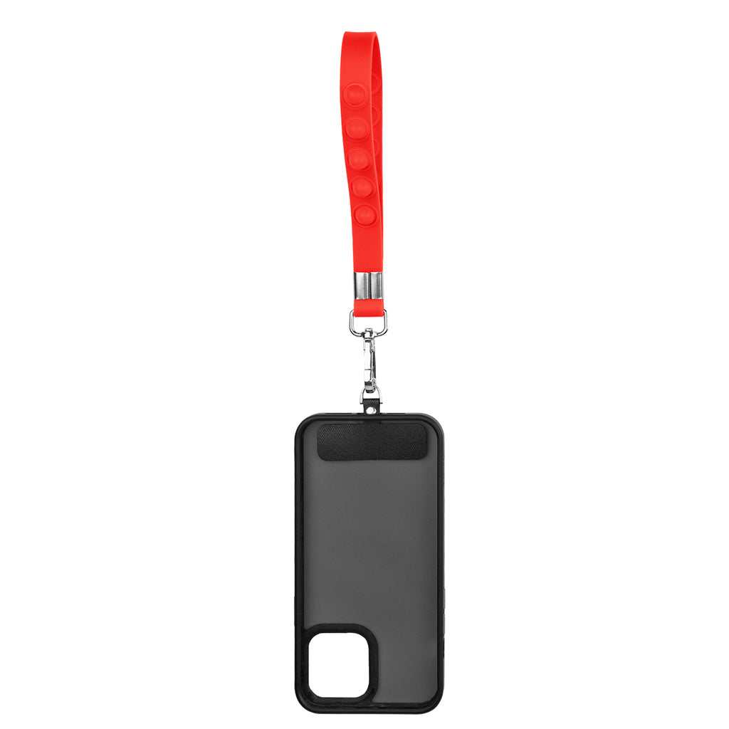 Push Pop Wristlet That Tethers a Phone - Red - Phone_Case