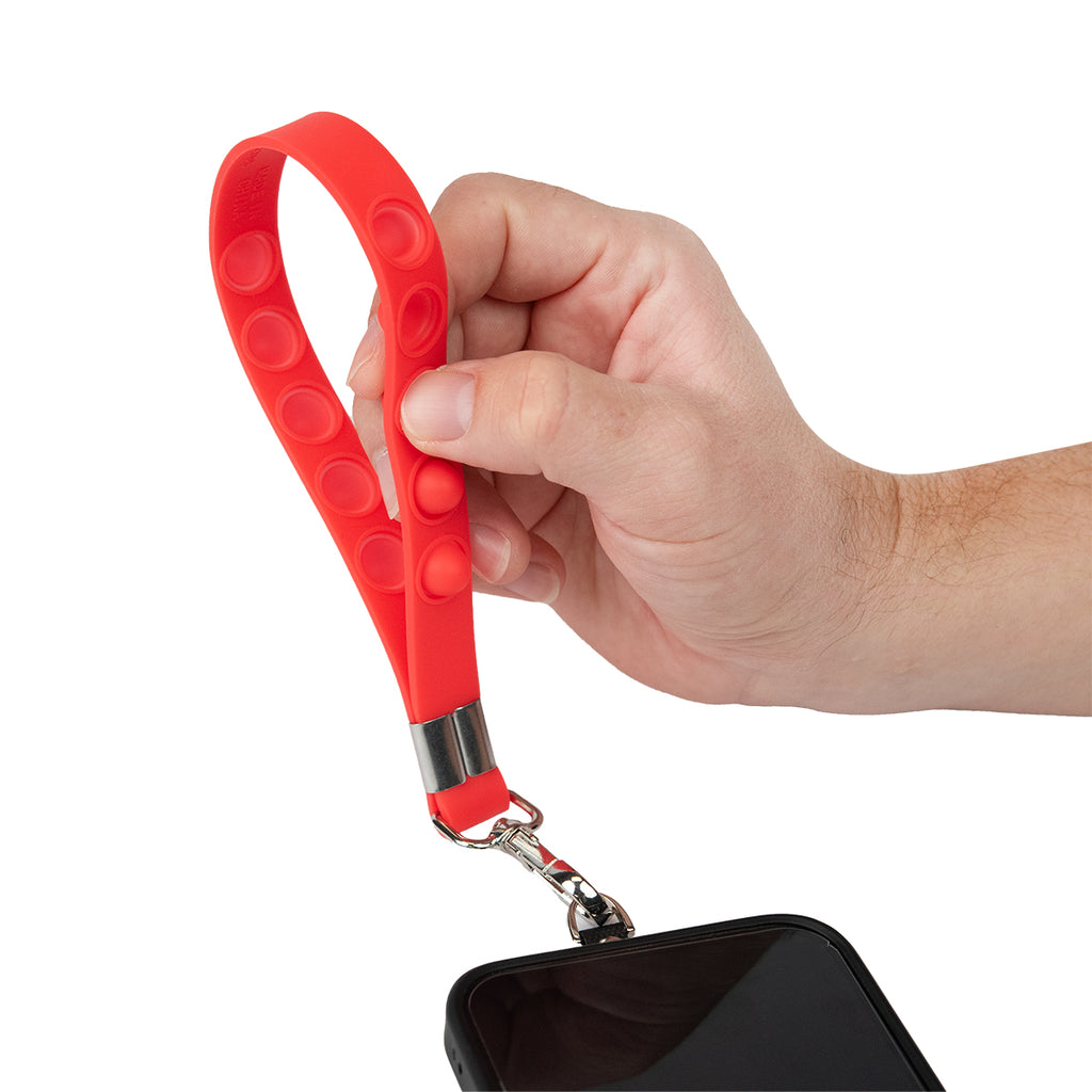Push Pop Wristlet That Tethers a Phone - Red - Push-Pop