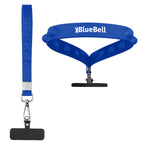 Push Pop Wristlet That Tethers a Phone - Royal Blue - Pad Print