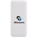 Pwr Pal Five-Way Power Bank, 10,000 mAh Full Color - White - Front