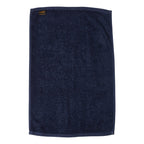 Q-Tees Deluxe Hemmed Hand Towel - Navy - Back