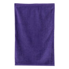 Q-Tees Deluxe Hemmed Hand Towel - Purple - Side