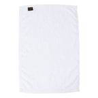 Q-Tees Deluxe Hemmed Hand Towel - White - Back