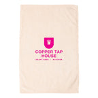 Q-Tees Hemmed Hand Towel - Natural - Front