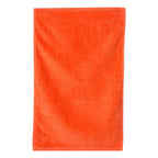 Q-Tees Hemmed Hand Towel - Orange - Side