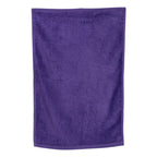 Q-Tees Hemmed Hand Towel - Purple - Side