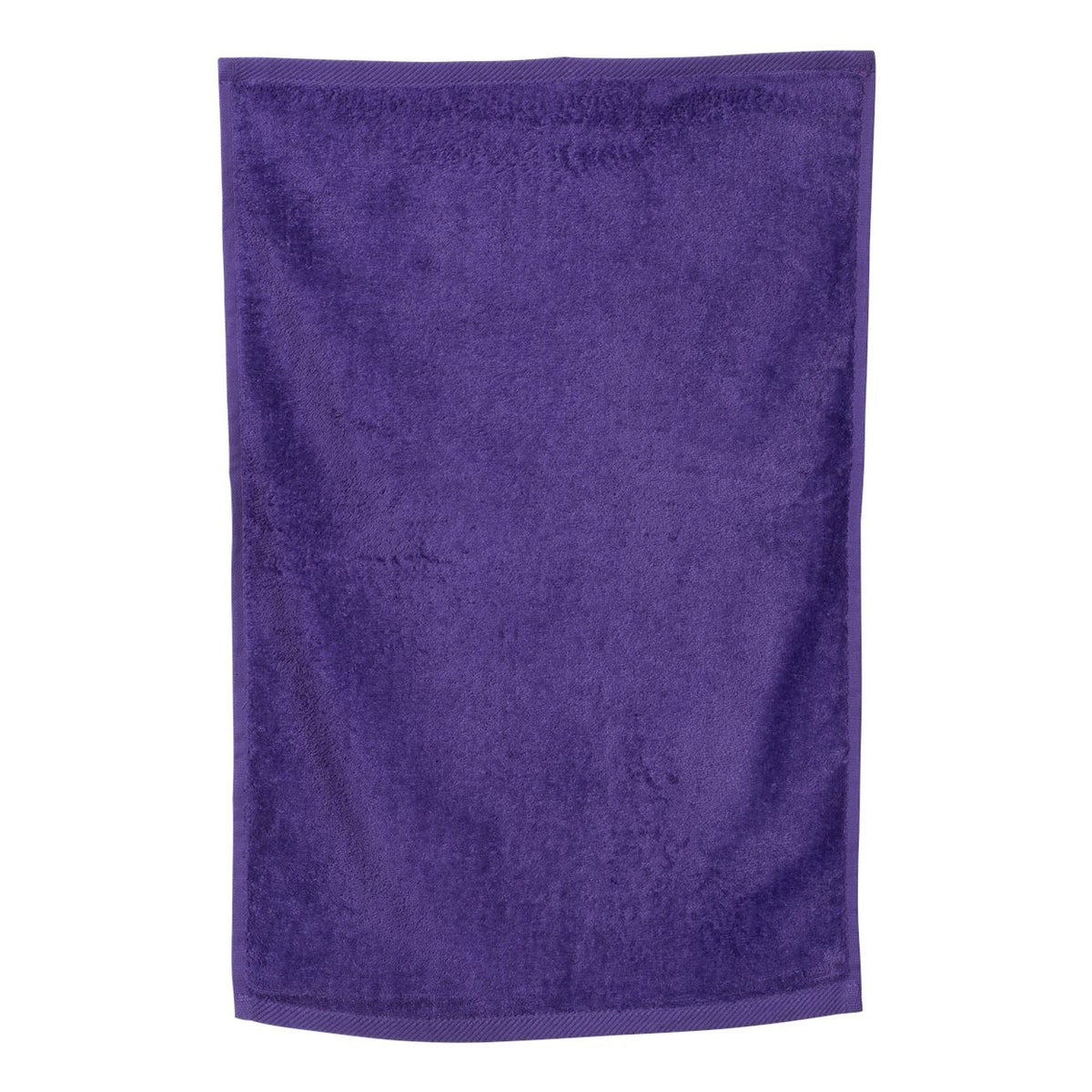Q-Tees Hemmed Hand Towel - Purple - Side