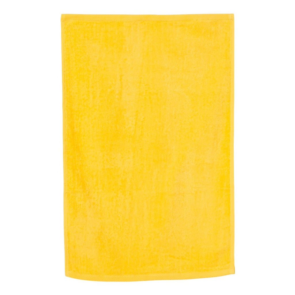 Q-Tees Hemmed Hand Towel - Yellow - Side