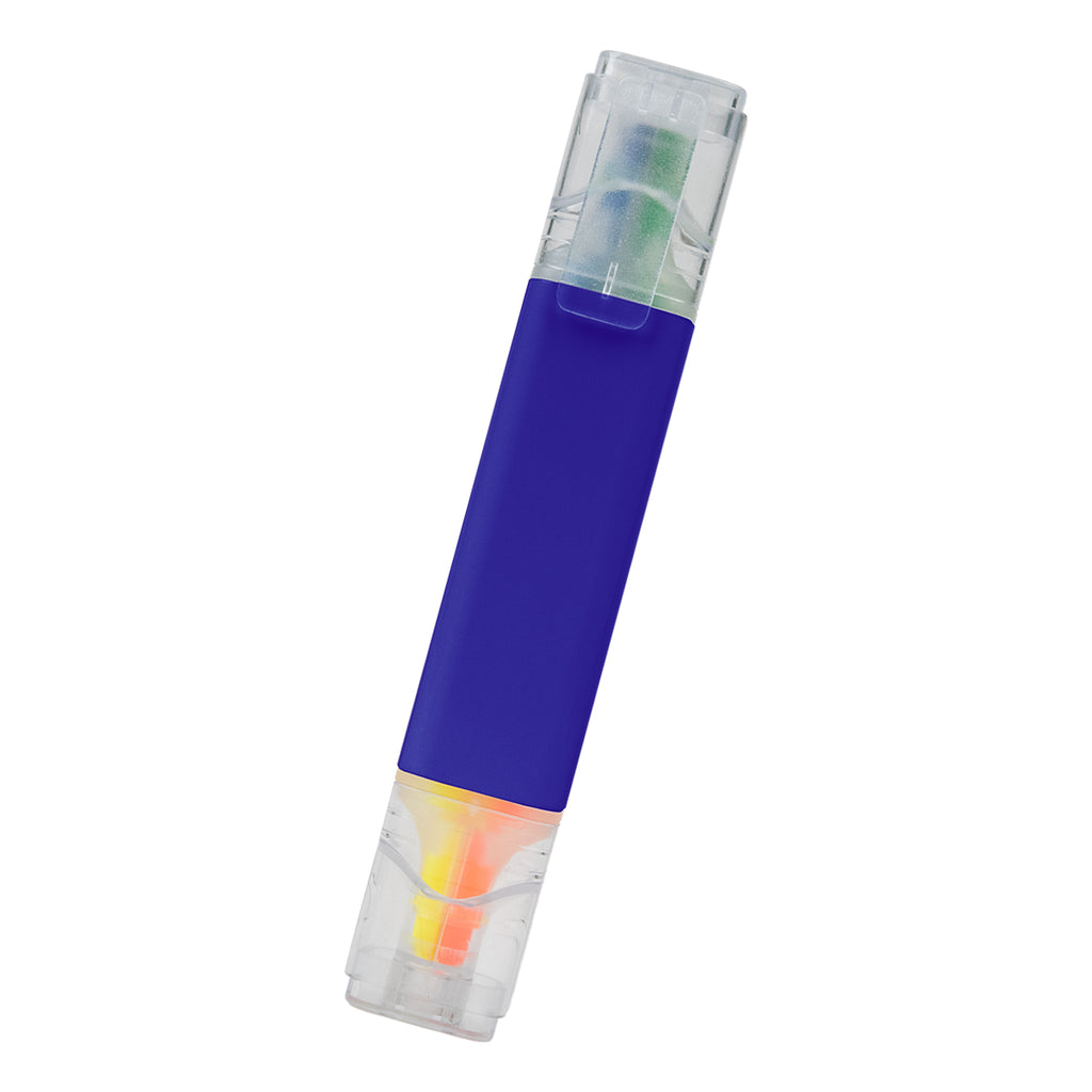 Quad Highlighter, Four-Way - Royal With Clear - Back
