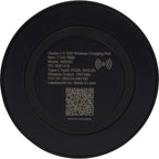 Quake Wireless Charging Pad, 15W Full Color - Black on Black - Back