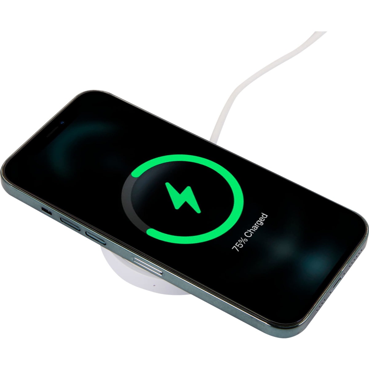Quake Wireless Charging Pad, 15W Full Color - White - Propped