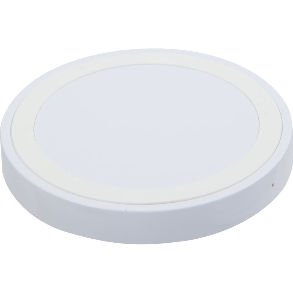 Quake Wireless Charging Pad, 15W Full Color - White - Right Angle