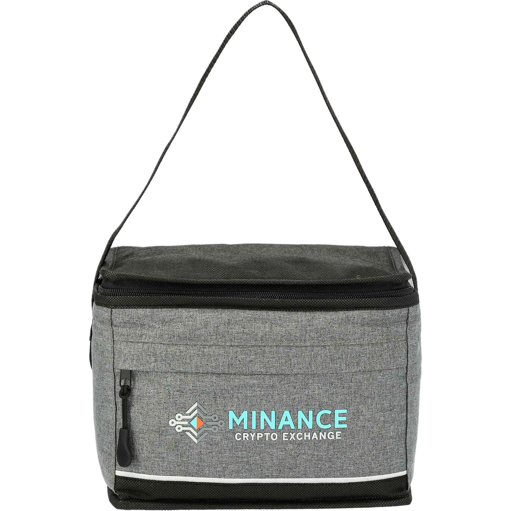 Quarry Compact Lunch Cooler for 6 Cans Transfer - Graphite - Front