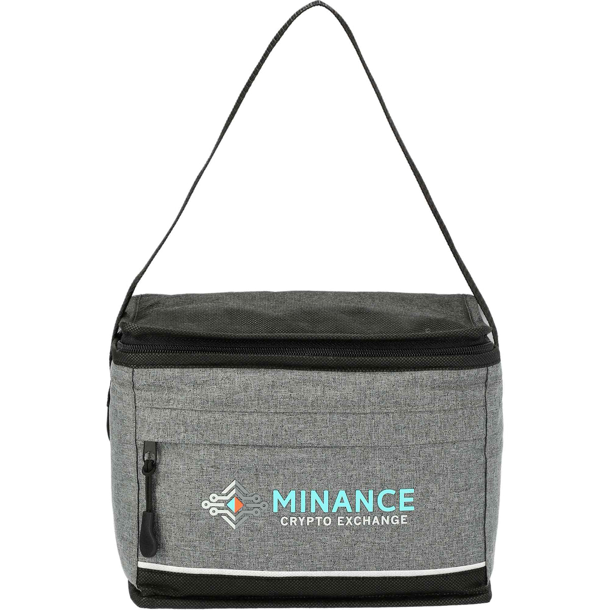 Quarry Compact Lunch Cooler for 6 Cans Transfer - Graphite - Front