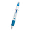 Quatro Pen and Highlighter - White with Blue - Silk Screen