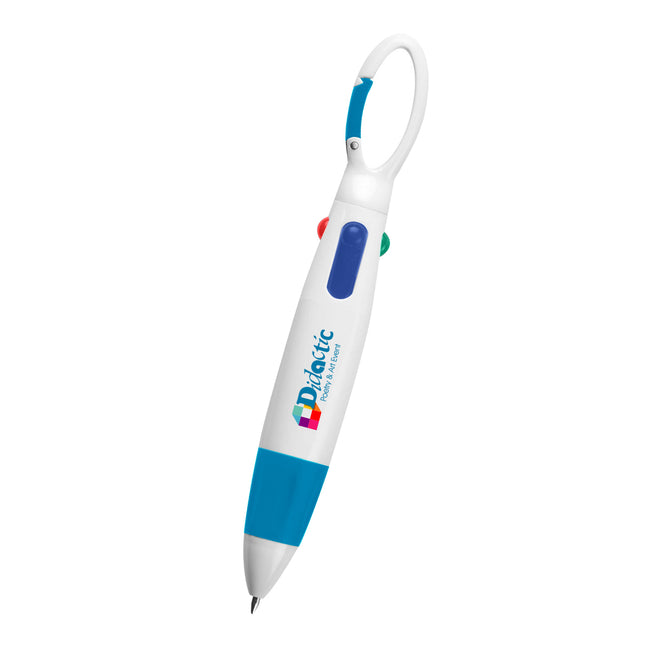 Quatro Pen with Carabiner Full Color
