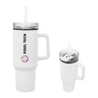 Quest Recycled Stainless Steel Tumbler in Full Color, 40 oz - Colorbrite