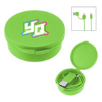 Quick Charge Cable in a Carrying Case, 65W - Lime Green - Full Color