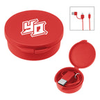 Quick Charge Cable in a Carrying Case, 65W - Red - Silk Screen