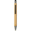 Quick-Dry Gel Pen with Stylus in Bamboo - Natural - Front