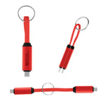 Quick Snap Fast Charging Cable, 60W - Red - Pad Print