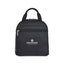 Quilted Nylon Lunch Cooler with Bottle Sleeve - Black - View 1