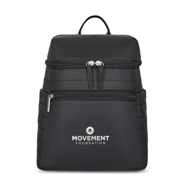 Quilted Nylon Mini Backpack Cooler
